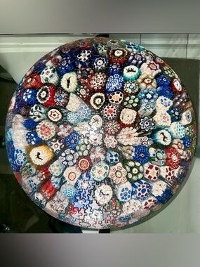 1967 Springbok Circular Puzzle Baccarat Millefiori Paperweight 500pc COMPLETE